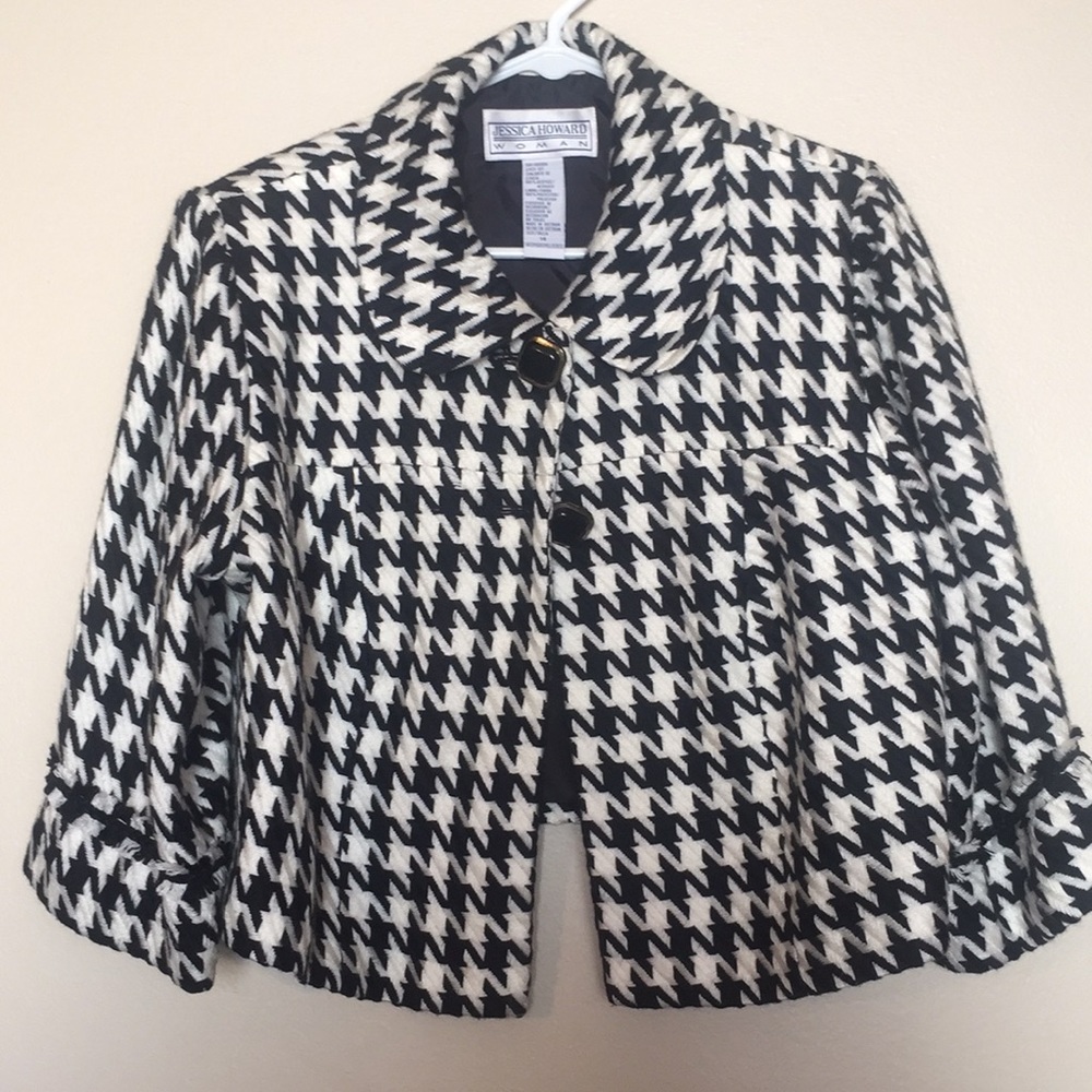 Black and white patterned jacket